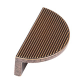 Momo Handles Barrington Eclipse Zinc Alloy Ribbed Lip Cabinet Handle