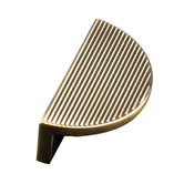 Momo Handles Barrington Eclipse Zinc Alloy Ribbed Lip Cabinet Handle