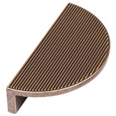Momo Handles Barrington Eclipse Zinc Alloy Ribbed Lip Cabinet Handle