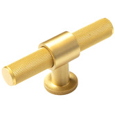 Momo Handles Belgravia Round Brass T-Bar Knob