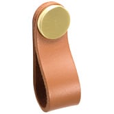 Momo Handles Flexa Leather &amp; Zinc Alloy Loop Cabinet Handle