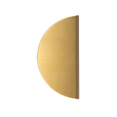 Momo Handles Sola Half Round Stainless Steel Lip Cabinet Handle