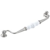 Momo Handles Trianon 224mm Porcelain &amp; Zinc Alloy Swivel Cabinet Handle