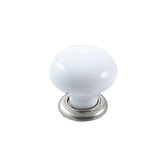 Momo Handles Trianon Round Porcelain &amp; Zinc Alloy Knob