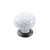 Momo Handles Trianon Round Porcelain &amp; Zinc Alloy Knob