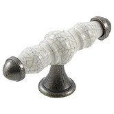 Momo Handles Trianon Porcelain &amp; Zinc Alloy T-Bar Knob