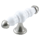 Momo Handles Trianon Porcelain &amp; Zinc Alloy T-Bar Knob