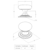 Momo Handles Bosco Round Aluminium Knob