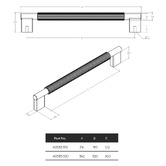 Momo Handles Arpa Round Aluminium D-Shaped Cabinet Handle