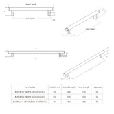 Momo Handles Bellevue Round Brass Bar Cabinet Handle