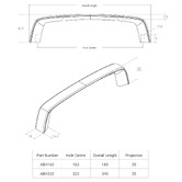 Momo Handles Acuto Zinc Alloy Bow Cabinet Handle