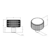 Momo Handles Barrington Round Zinc Alloy Knob