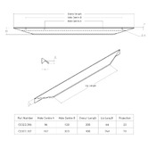 Momo Handles Cutt Aluminium Lip Cabinet Handle