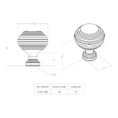 Momo Handles Catona Round Aluminium Knob