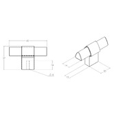 Momo Handles Casper Aluminium T-Bar Knob