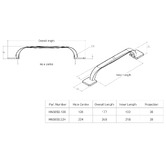 Momo Handles George Pewter Zinc Alloy Bow Cabinet Handle