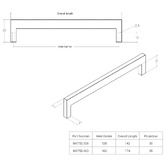 Momo Handles Torino Zinc Alloy D-Shaped Cabinet Handle