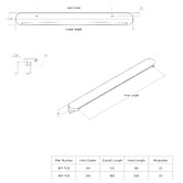 Momo Handles Kimberley Walnut Wood Lip Cabinet Handle