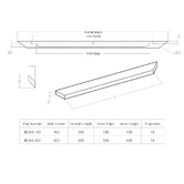 Momo Handles Barcco Ash Wood Cabinet Handle