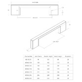 Momo Handles Livorno Zinc Alloy D-Shaped Cabinet Handle