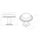 Momo Handles Land Round Zinc Alloy Knob
