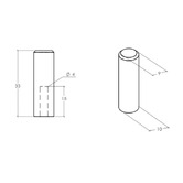 Momo Handles Graf Round Aluminium Cylinder Knob