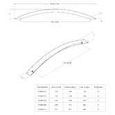 Momo Handles Caserta Aluminium Bow Cabinet Handle