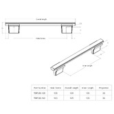 Momo Handles Emma Cast Iron Bar Cabinet Handle