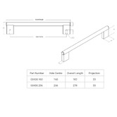 Momo Handles Graf Aluminium D-Shaped Cabinet Handle