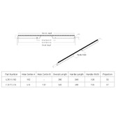 Momo Handles Rail Aluminium Cabinet Handle