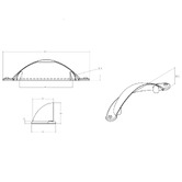 Momo Handles Florencia 64mm Zinc Alloy Cup Cabinet Handle