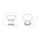 Momo Handles Florencia Round Zinc Alloy Knob