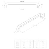 Momo Handles Trento Brushed Nickel Aluminium Cabinet Handle