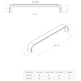 Momo Handles Kempten Brushed Nickel Aluminium Cabinet Handle