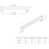 Momo Handles Liberty Zinc Alloy D-Shaped Cabinet Handle