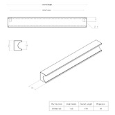 Momo Handles Sirolo 160mm Zinc Alloy Cabinet Handle