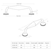 Momo Handles Crosby Pewter Cast Iron Cabinet Handle