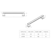 Momo Handles Lucca Zinc Alloy D-Shaped Cabinet Handle