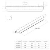 Momo Handles Vann Aluminium Lip Cabinet Handle