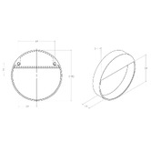Momo Handles Bau 64mm Round Zinc Alloy Cabinet Handle