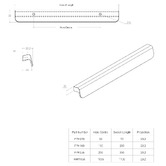 Momo Handles Flapp Aluminium Lip Cabinet Handle