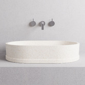 Madu Living Margo 585mm Oval Terrazzo Above Counter Basin