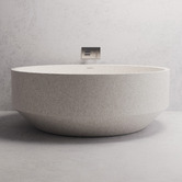 Madu Living Eden 1500mm Round Terrazzo Freestanding Bath with Overflow