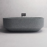 Madu Living Eden 1700mm Oval Terrazzo Freestanding Bath with Overflow