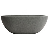 Madu Living Honey 1500mm Oval Terrazzo Freestanding Bath with Overflow