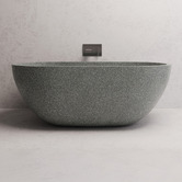 Madu Living Honey 1500mm Oval Terrazzo Freestanding Bath with Overflow