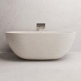 Madu Living Honey 1500mm Oval Terrazzo Freestanding Bath with Overflow