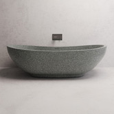 Madu Living Willow 1790mm Oval Terrazzo Freestanding Bath with Overflow