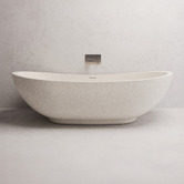 Madu Living Willow 1790mm Oval Terrazzo Freestanding Bath with Overflow