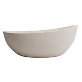 Madu Living Ray 1700mm Oval Terrazzo Freestanding Bath with Overflow